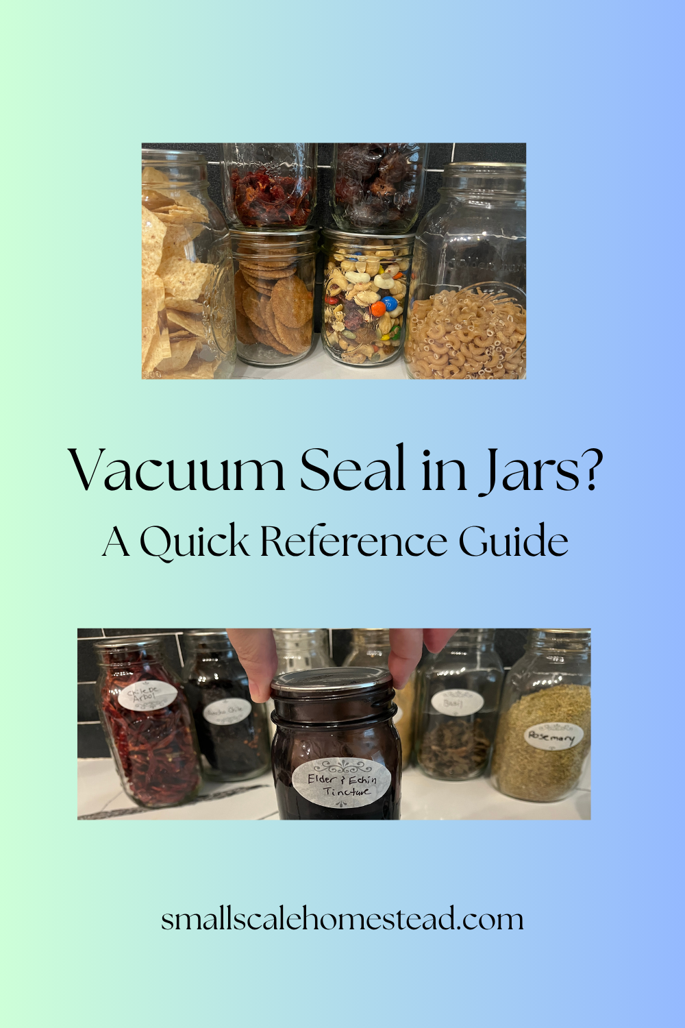 Vacuum Sealing Jars?